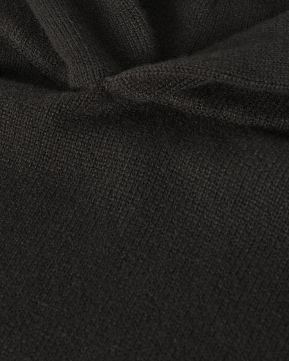 Johnstons of Elgin men's dark grey cashmere hoodie KAA05271SC7330