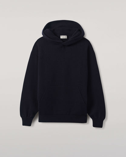 Johnstons of Elgin Men's Navy Cashmere Hoodie KAA05271SD7666