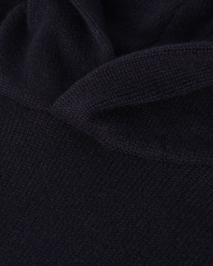 Johnstons of Elgin Men's Navy Cashmere Hoodie KAA05271SD7666