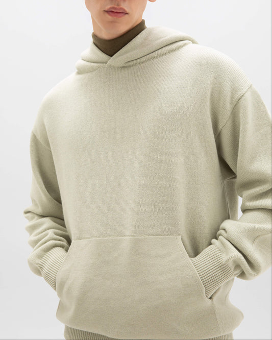 Light Green Cashmere Hoodie