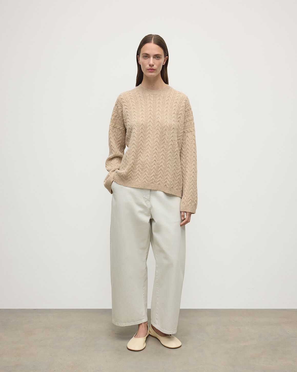 Cable Knit Cashmere Jumper