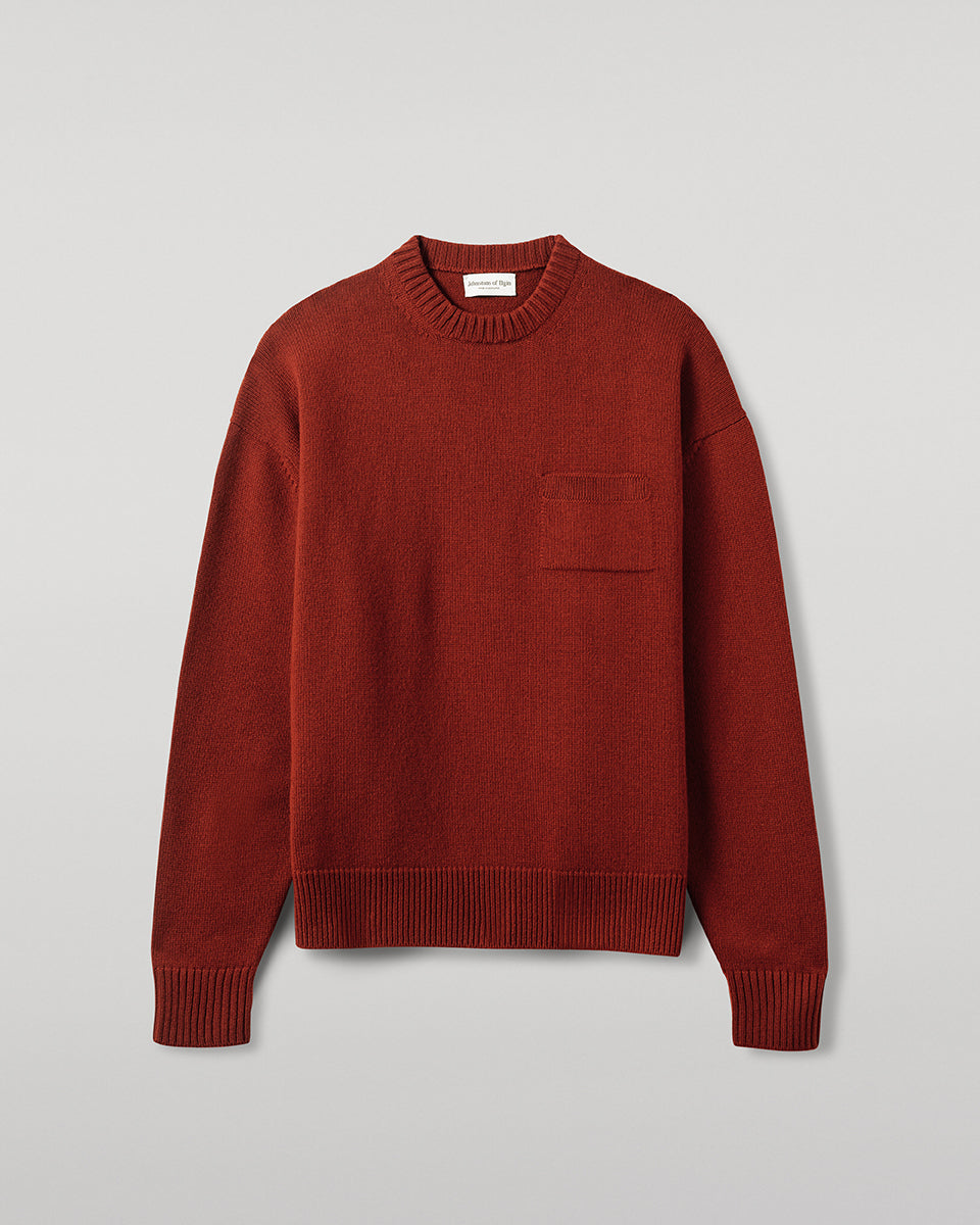 トップス YOKE SO JOHN CASHMERE OVERSIZED KNIT Oversized Red Cashmere Sweater – Johnstons of Elgin