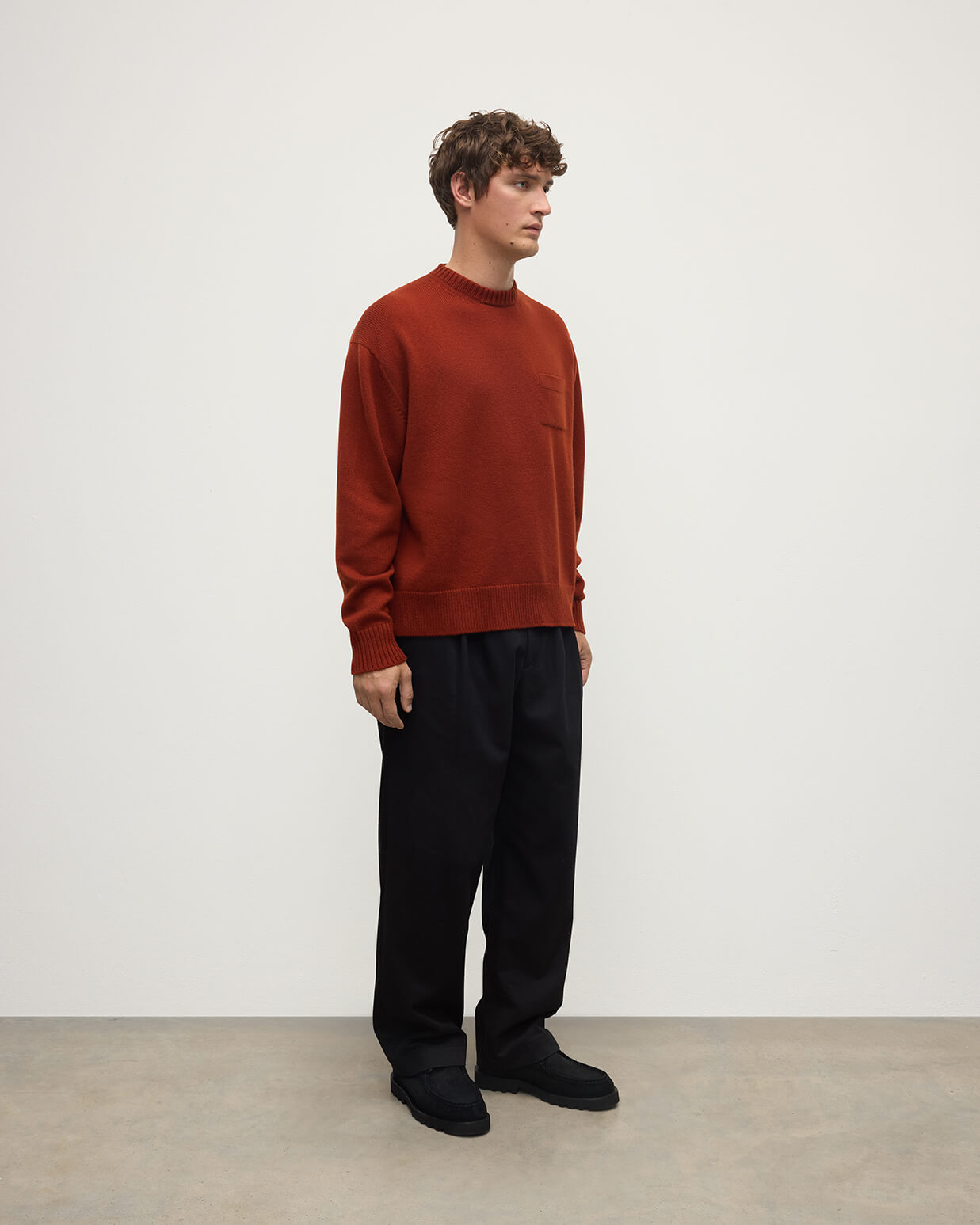 IENA【JHONSTONS 】knitstole130＊35 Oversized Red Cashmere Sweater – Johnstons of Elgin