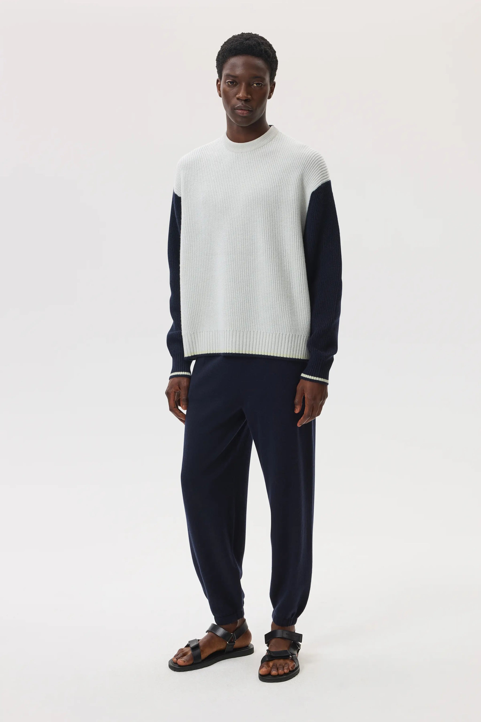 Block Relaxed Cashmere Jumper