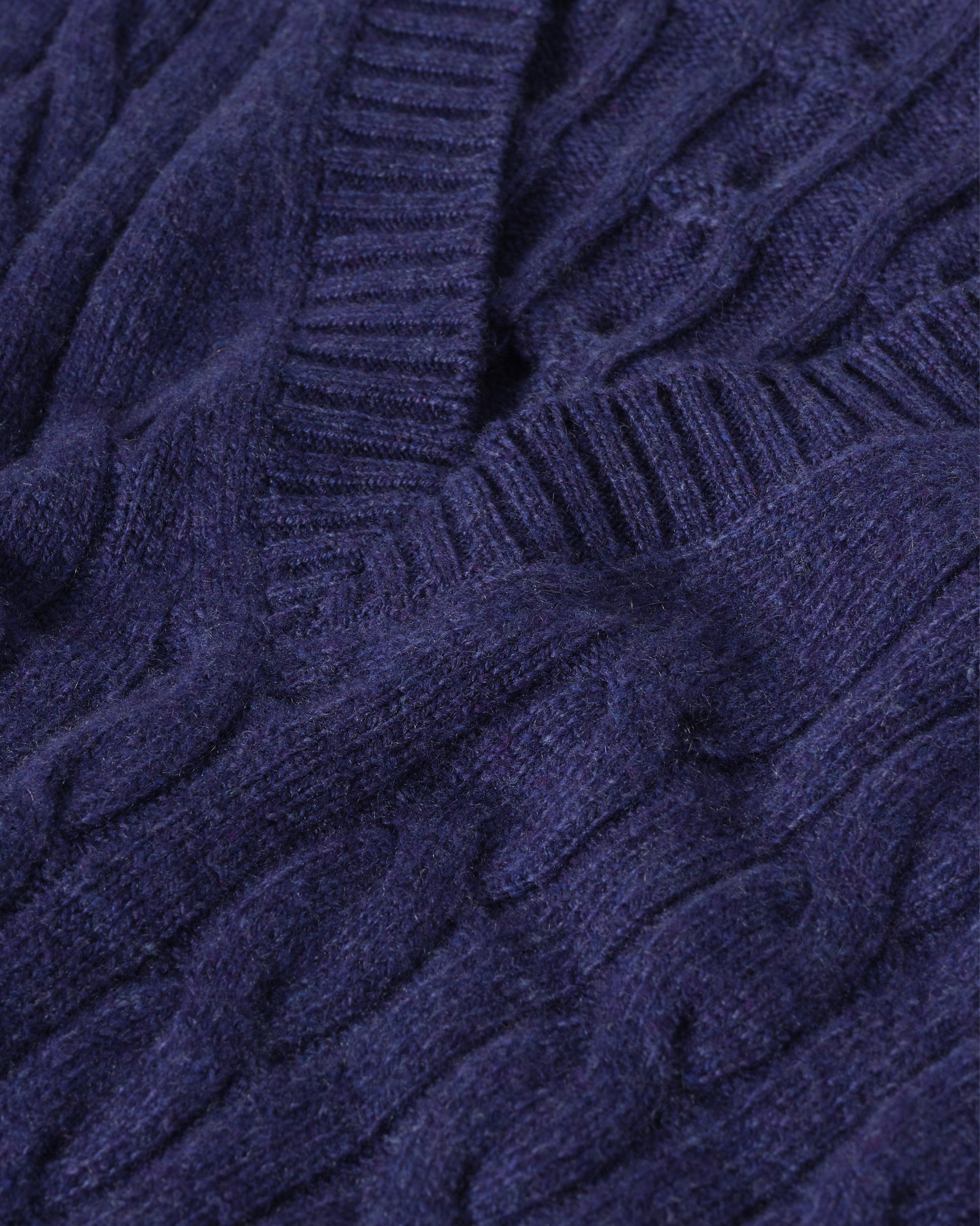 JOHNSTONS OF ELGIN WOMENS KYLESKU DEEP VEE SWEATER BLUE KAA05728HD4490