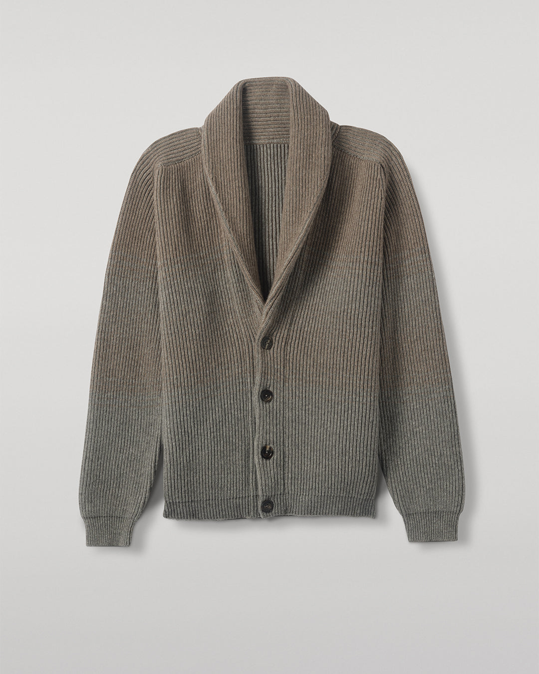 JOHNSTONS OF ELGIN PIONEER SHAWL CARDIGAN GREY 100% CASHMERE KAA05750Q25948