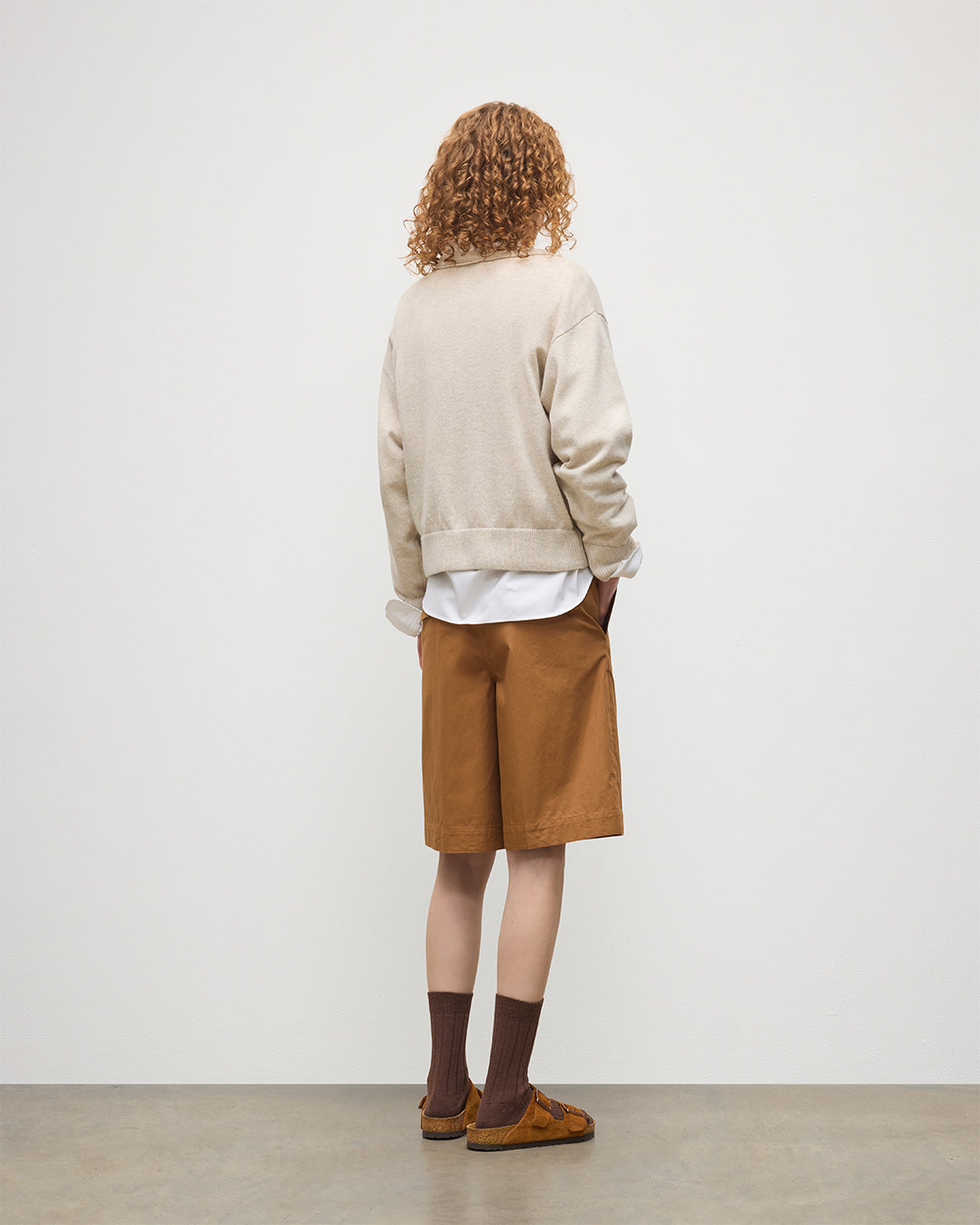 JOHNSTONS OF ELGIN WOMENS STELLA SWEATSHIRT NATURAL 100% CASHMERE KAA05770HA0402