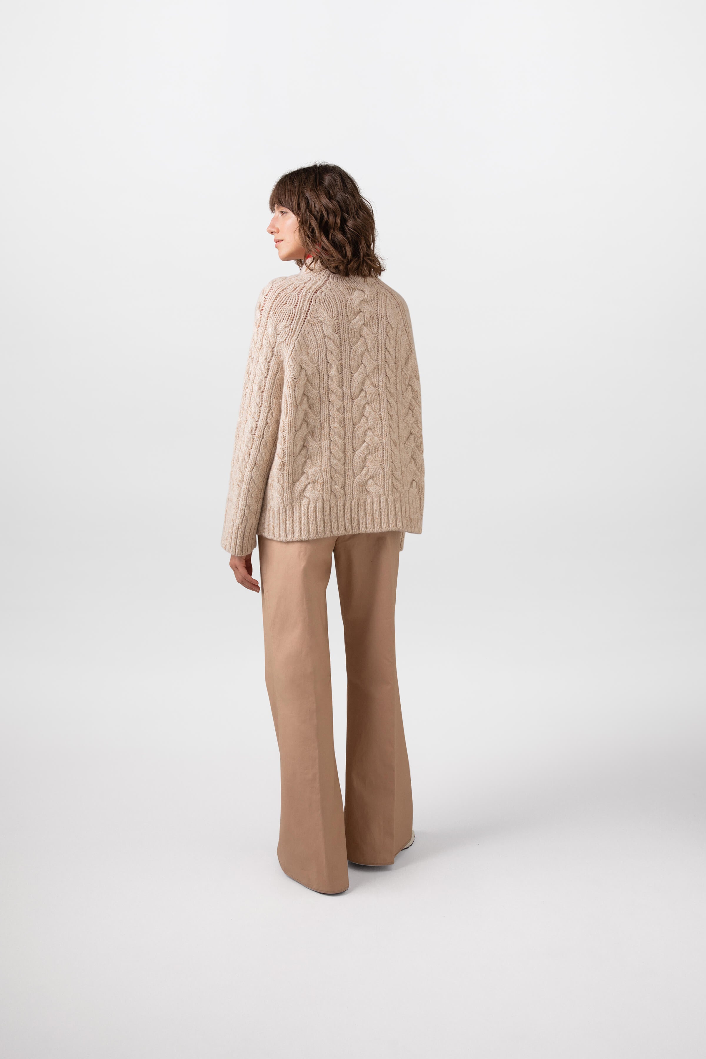 Chunky Cable Donegal Cashmere Jumper