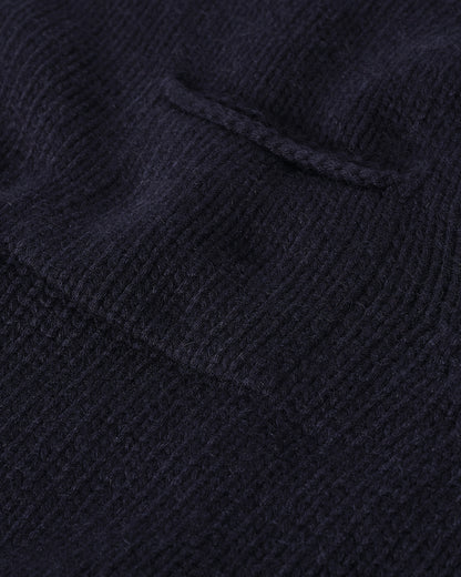 Johnstons of Elgin  Men's Knitwear Dark Navy Navy Cashmere Turtleneck Jumper KAB05484SD7666