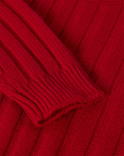 JOHNSTONS OF ELGIN WOMENS LECHT CREW SWEATER RED KAC05706SE5325