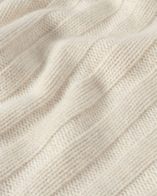 JOHNSTONS OF ELGIN WOMENS LECHT CREW CARDIGAN NATURAL 100% CASHMERE KAC05790HA0402