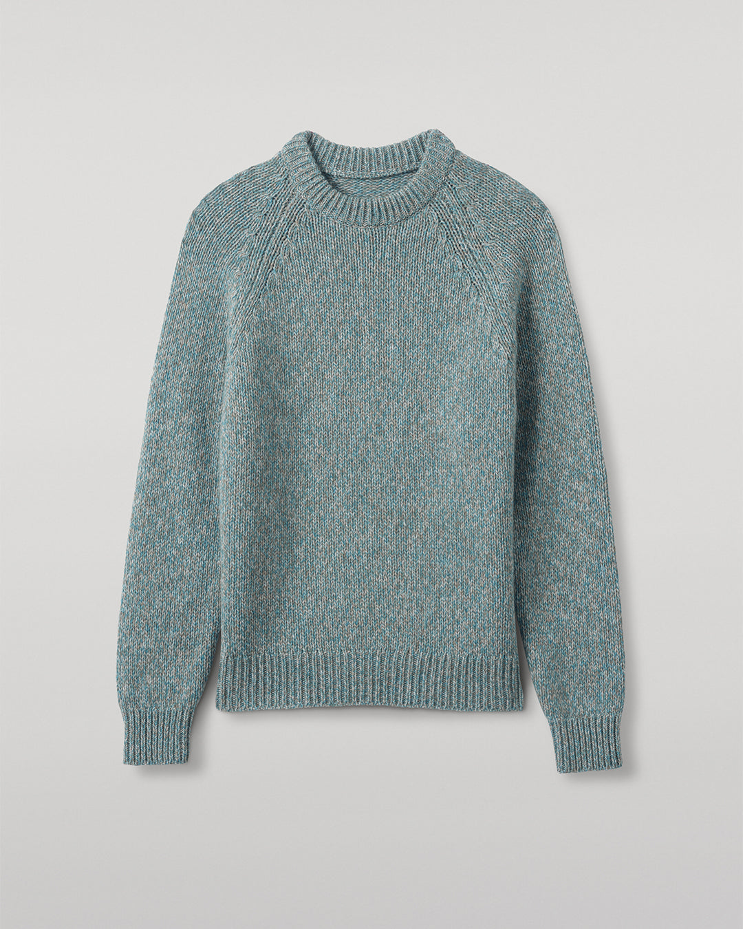 MENS FYFE CREW SWEATER BLUE 100% CASHMERE UAC05753006779