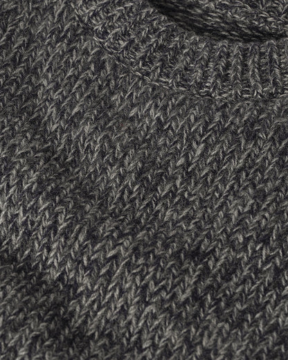 JOHNSTONS OF ELGIN FYFE CREW SWEATER NAVY 100% CASHMERE UAC05753006876