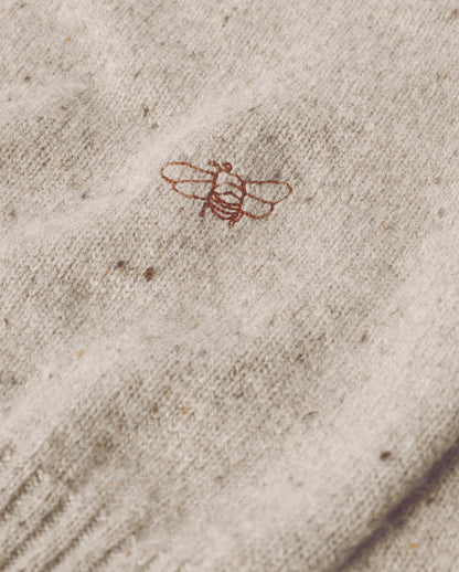 JOHNSTONS OF ELGIN WOMENS CAIRN CREW SWEATER GREY 100% DONEGAL CASHMERE KAI05719HA0397