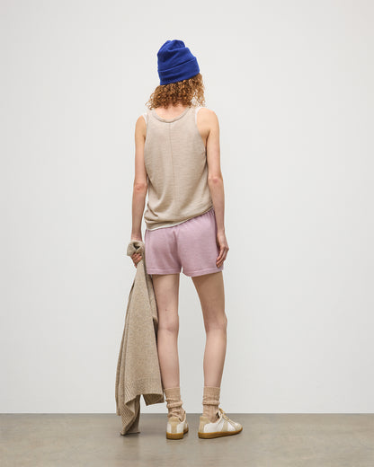 JOHNSTONS OF ELGIN WOMENS COVE SHORTS PINK 100% CASHMERE KAI05078HE0071