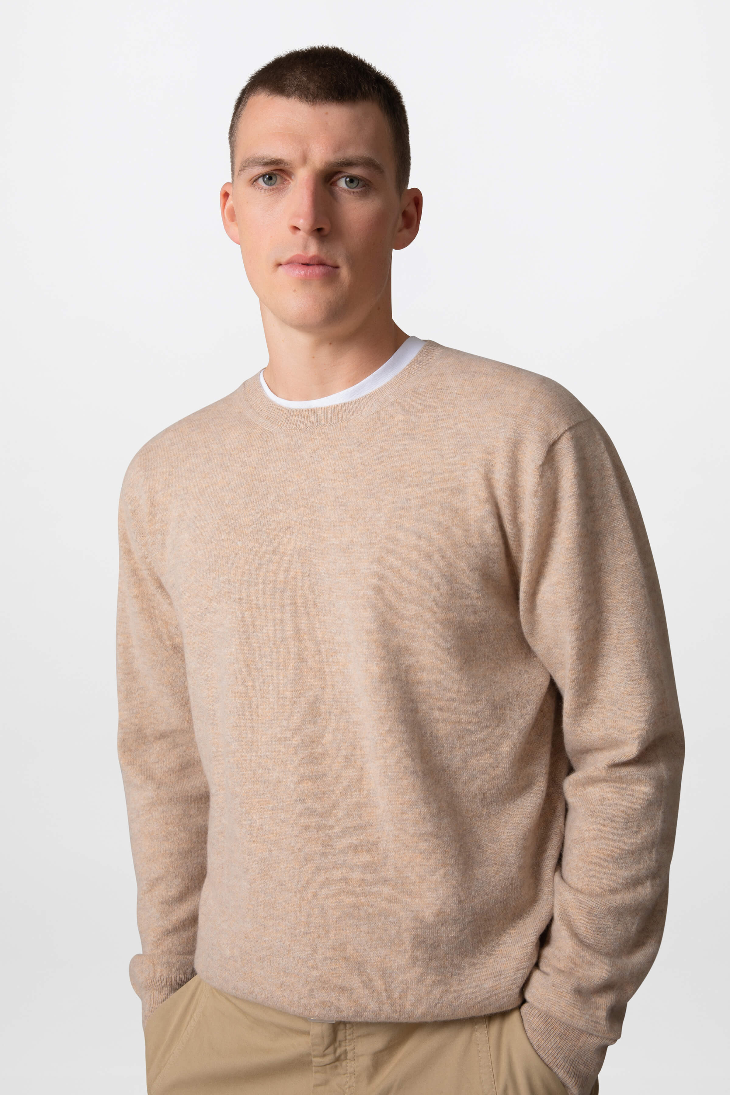 Mens cashmere clearance crew neck jumper