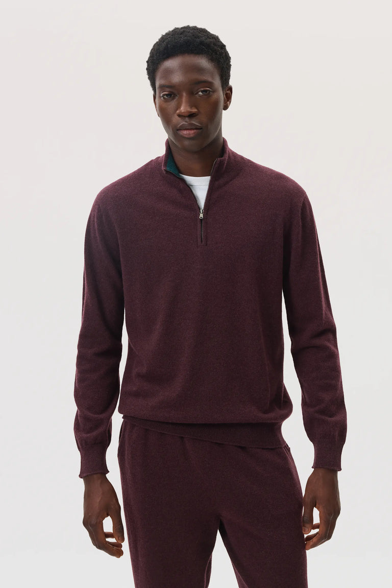 本日限定　THEREDTHREAD S contrast zip knit THEREDTHREAD / ザレッドスレッド】S contrast zip knit