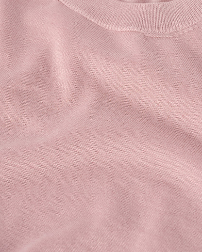Johnstons of Elgin Men's Superfine Cashmere Pink Sweater KAI05241SE5274