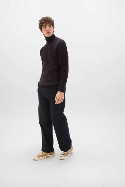 Johnstons of Elgin SS24 Unisex Knitwear Malt Brown Marl Unisex Cashmere Marl Roll Neck KAI05300004689