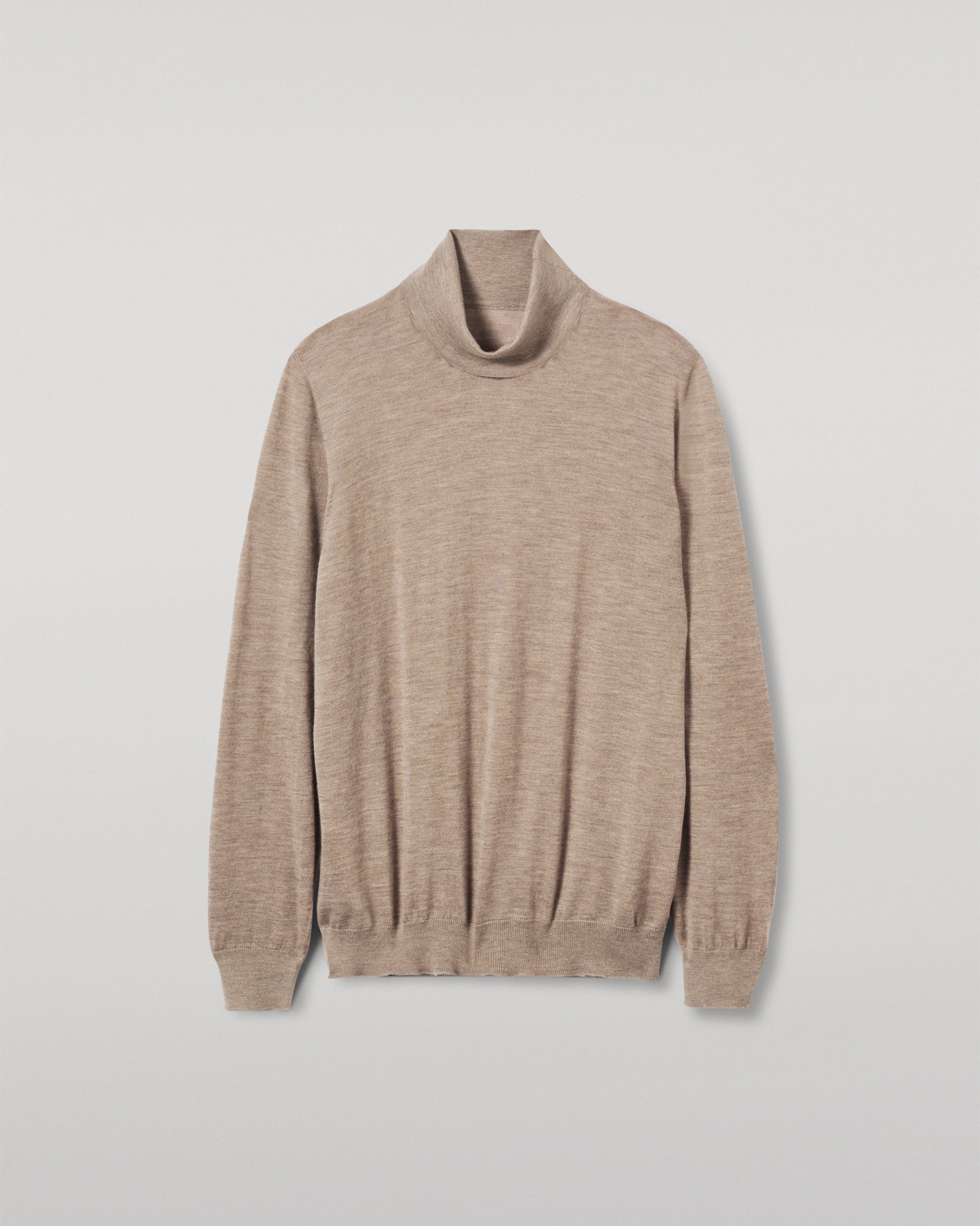 JOHNSTONS OF ELGIN MENS SUPERFINE FIN ROLL COLLAR GREY 100% SUPERFINE CASHMERE KAI05333HB0273