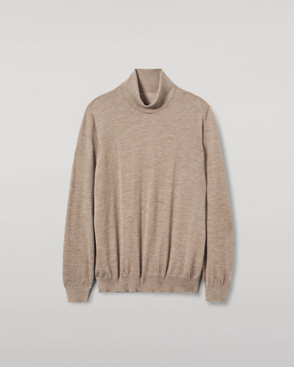 JOHNSTONS OF ELGIN MENS SUPERFINE FIN ROLL COLLAR GREY 100% SUPERFINE CASHMERE KAI05333HB0273