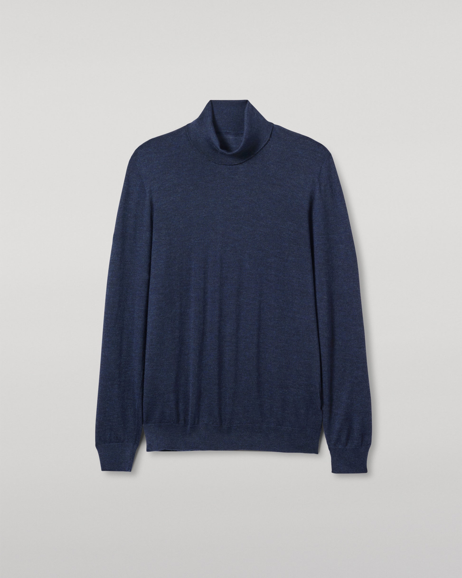 JOHNSTONS OF ELGIN MENS SUPERFINE FIN ROLL COLLAR NAVY 100% SUPERFINE CASHMERE KAI05333HD7350