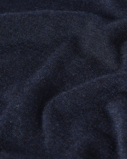 JOHNSTONS OF ELGIN MENS SUPERFINE FIN ROLL COLLAR NAVY 100% SUPERFINE CASHMERE KAI05333HD7350