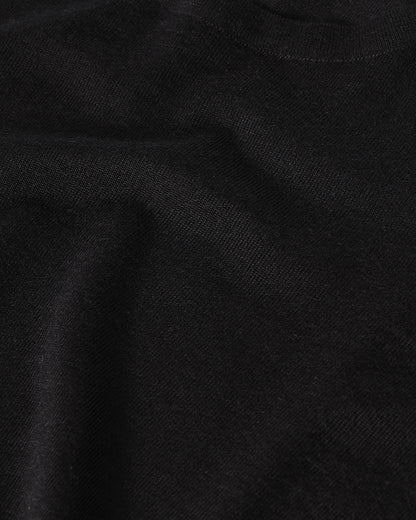 Johnstons of Elgin AW25 Men's Knitwear Black Superfine Cashmere Black T-Shirt KAI05595SA7146