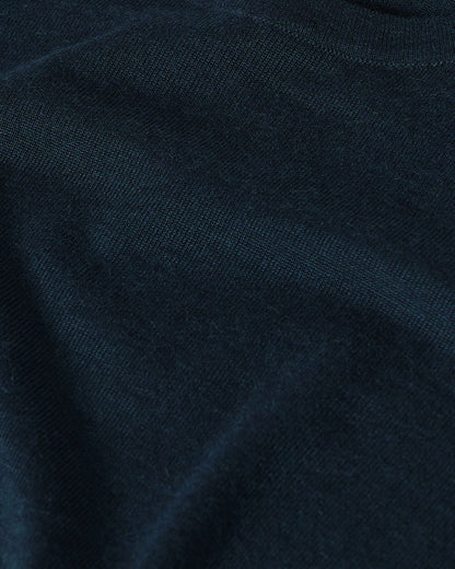 Johnstons of Elgin AW25 Men's Knitwear Bottle Green Green Superfine Cashmere T-Shirt KAI05595SC7344