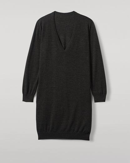 JOHNSTONS OF ELGIN WOMENS ELISE VEE SWEATER GREY 100% SUPERFINE CASHMERE  KAI05715HA7218