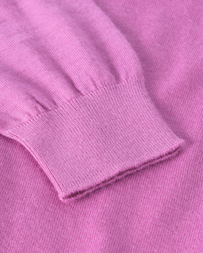 JOHNSTONS OF ELGIN WOMENS ELLA SCOOP SWEATER PINK 100% SUPERFINE CASHMERE KAI05723SE5321