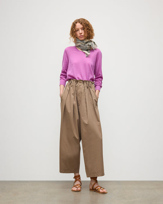 JOHNSTONS OF ELGIN WOMENS ELLA SCOOP SWEATER PINK 100% SUPERFINE CASHMERE KAI05723SE5321