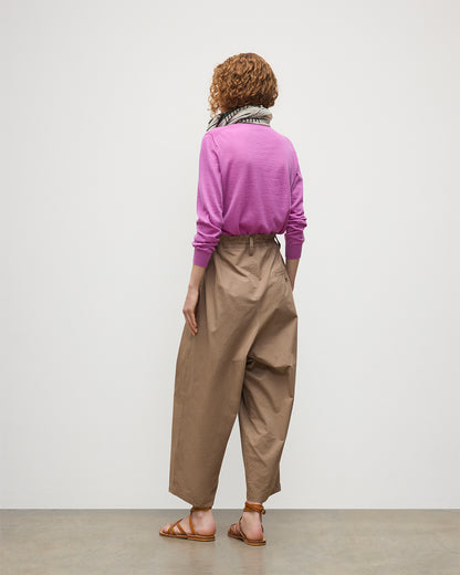 JOHNSTONS OF ELGIN WOMENS ELLA SCOOP SWEATER PINK 100% SUPERFINE CASHMERE KAI05723SE5321