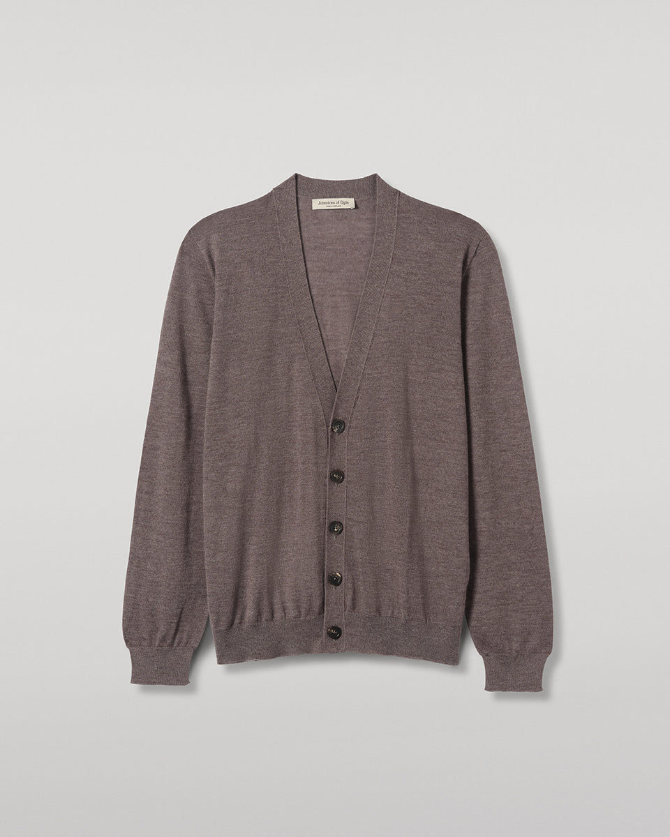 Forsyth Brown Cashmere Cardigan | Made in Scotland – Johnstons of