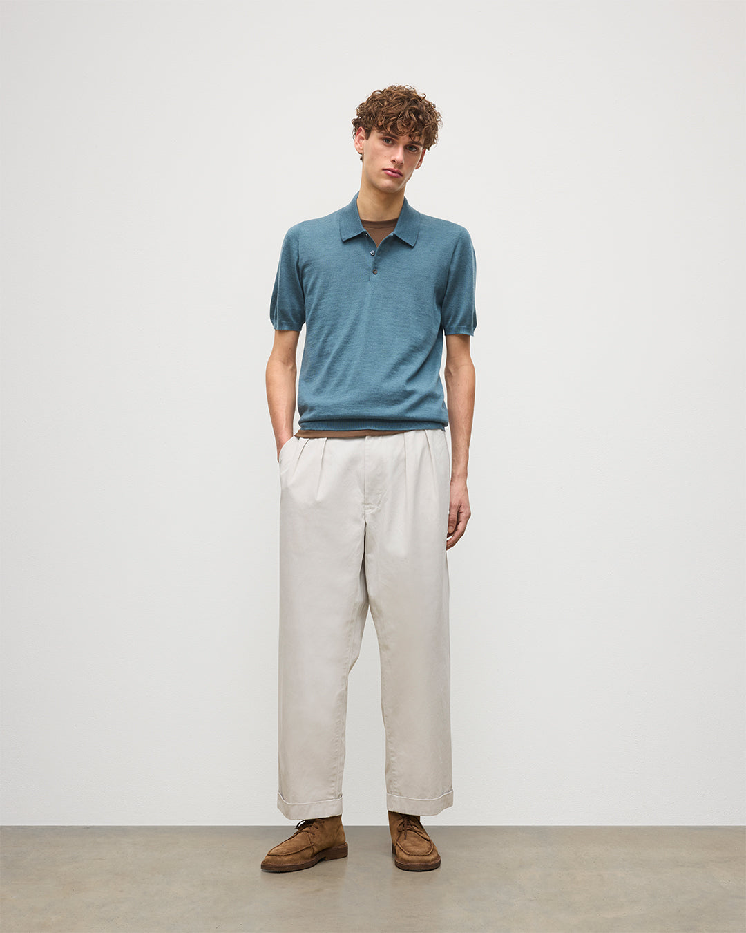 Fin Superfine Cashmere Polo Shirt