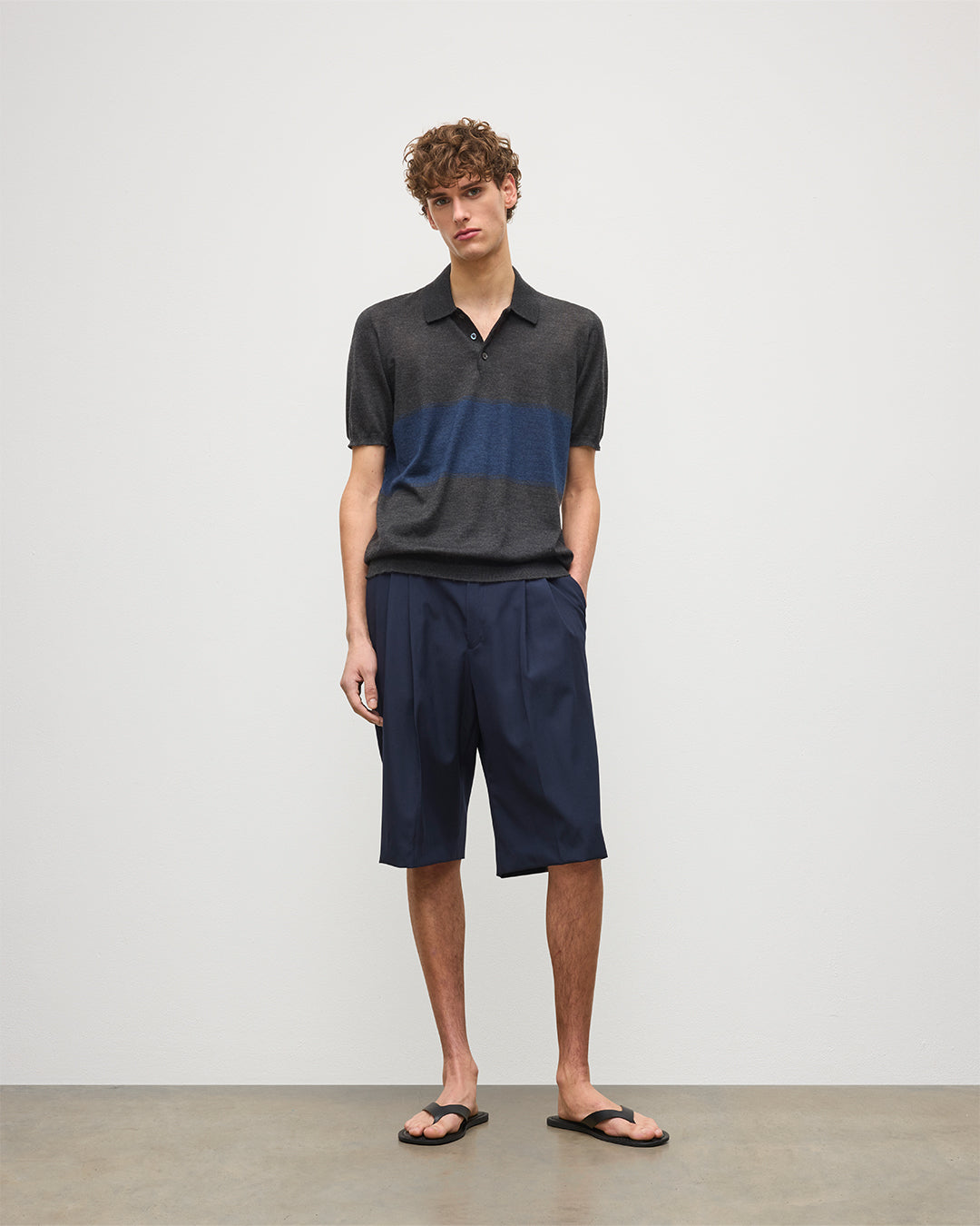 Mack Grey & Superfine Cashmere Polo Shirt