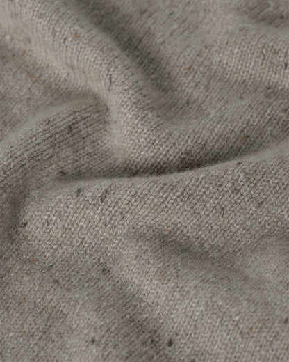 JOHNSTONS OF ELGIN MENS TIREE CREW SWEATER NATURAL 100% DONEGAL CASHMERE KAI05755HA0397