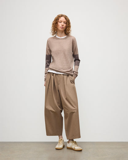 JOHNSTONS OF ELGIN WOMENS EUNA T-SHIRT BROWN 100% SUPERFINE CASHMERE KAI05761Q25961