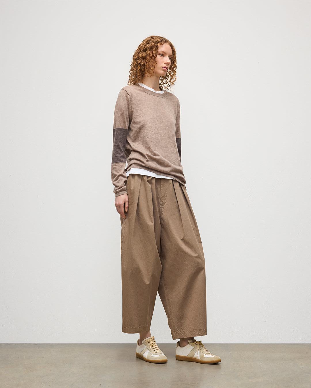 JOHNSTONS OF ELGIN WOMENS EUNA T-SHIRT BROWN 100% SUPERFINE CASHMERE KAI05761Q25961