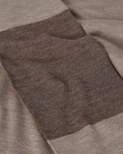 JOHNSTONS OF ELGIN WOMENS EUNA T-SHIRT BROWN 100% SUPERFINE CASHMERE KAI05761Q25961