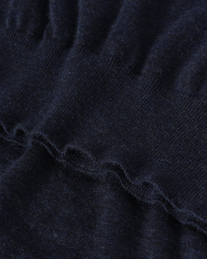 JOHNSTONS OF ELGIN WOMENS FINOLA SWEATER NAVY 100% SUPERFINE CASHMERE KAI05789HD7350