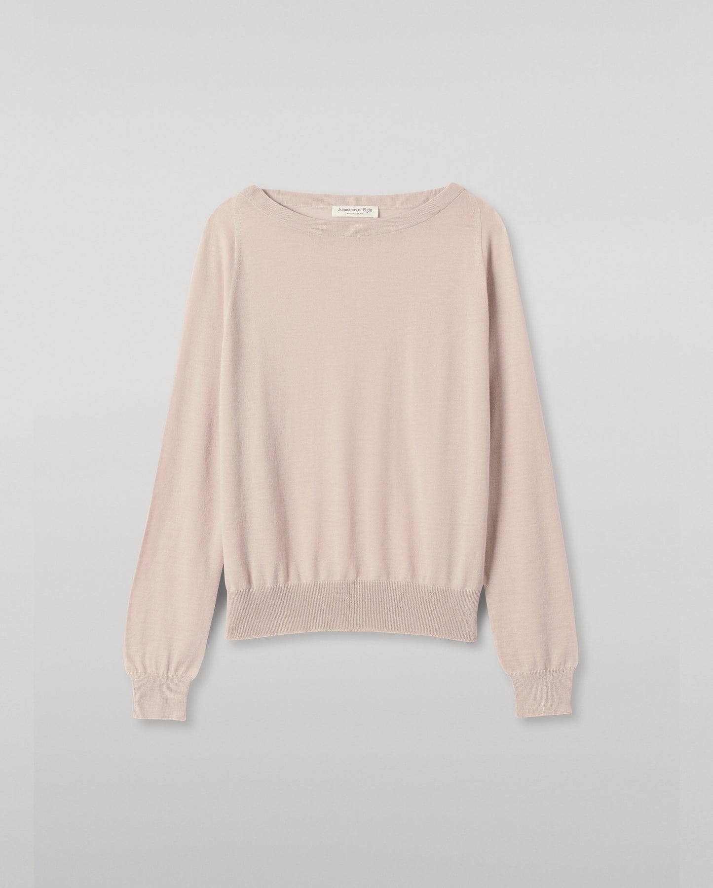 JOHNSTONS OF ELGIN WOMENS FINOLA SWEATER IVORY 100% SUPERFINE CASHMERE KAI05789SA0664