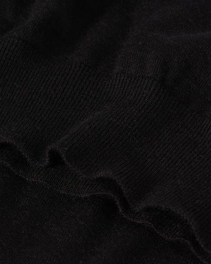 JOHNSTONS OF ELGIN WOMENS FINOLA SWEATER BLACK 100% SUPERFINE CASHMERE  KAI05789SA7146