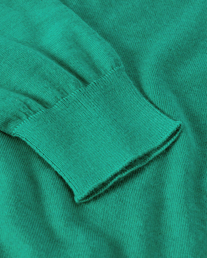 JOHNSTONS OF ELGIN WOMENS FINOLA SWEATER GREEN 100% SUPERFINE CASHMERE KAI05789SC4714