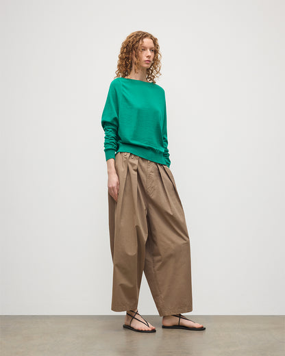 JOHNSTONS OF ELGIN WOMENS FINOLA SWEATER GREEN 100% SUPERFINE CASHMERE KAI05789SC4714