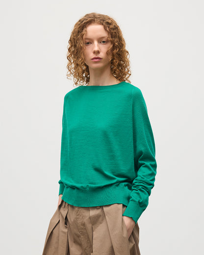 JOHNSTONS OF ELGIN WOMENS FINOLA SWEATER GREEN 100% SUPERFINE CASHMERE KAI05789SC4714