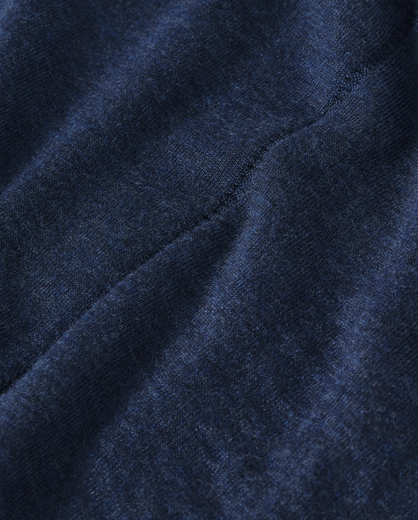 JOHNSTONS OF ELGIN BEATRICE FUNNEL SWEATER SUPERFINE CASHMERE FUNNEL NECK SWEATER WITH LINKS STITCH DETAIL - 3 PLY NAVY 100% CASHMERE KAI05951HD7350