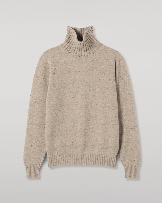 JOHNSTONS OF ELGIN MACKINTOSH ROLL NECK SWEATER DONEGAL CASHMERE ROLL NECK SWEATER CREAM 100% CASHMERE KAI05957HA0397
