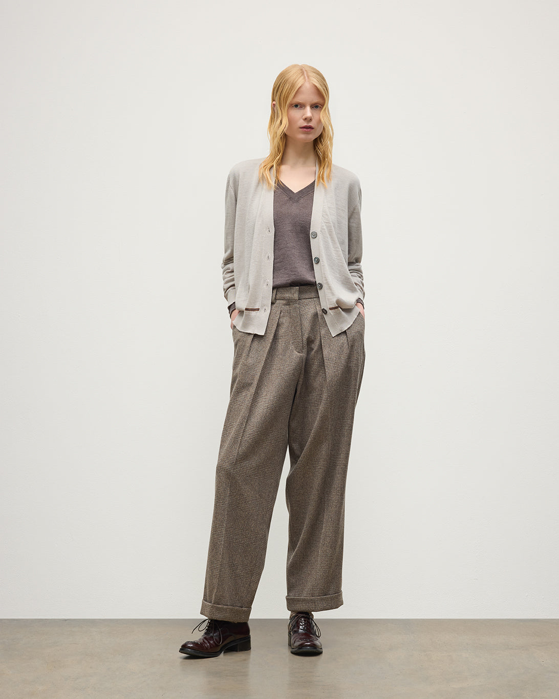 Effie Cream Superfine Cashmere Cardigan