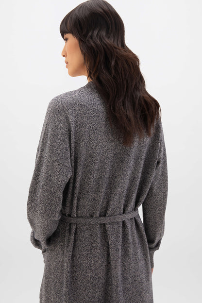 Belted Long Cashmere Cardigan